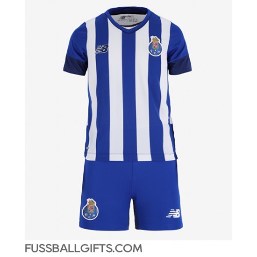 Porto Fußballbekleidung Heimtrikot Kinder 2022-23 Kurzarm (+ kurze hosen)